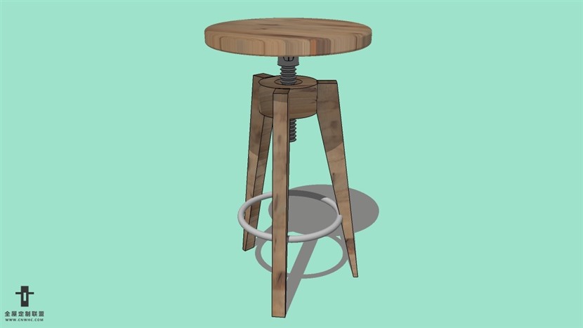 SketchUp精品吧台椅模型草图大师吧台椅子模型下载-Bar Stool-018SKP模型