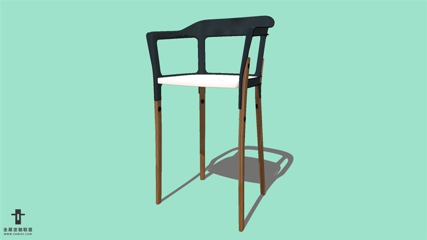 SketchUp精品吧台椅模型草图大师吧台椅子模型下载-Bar Stool-019SKP模型