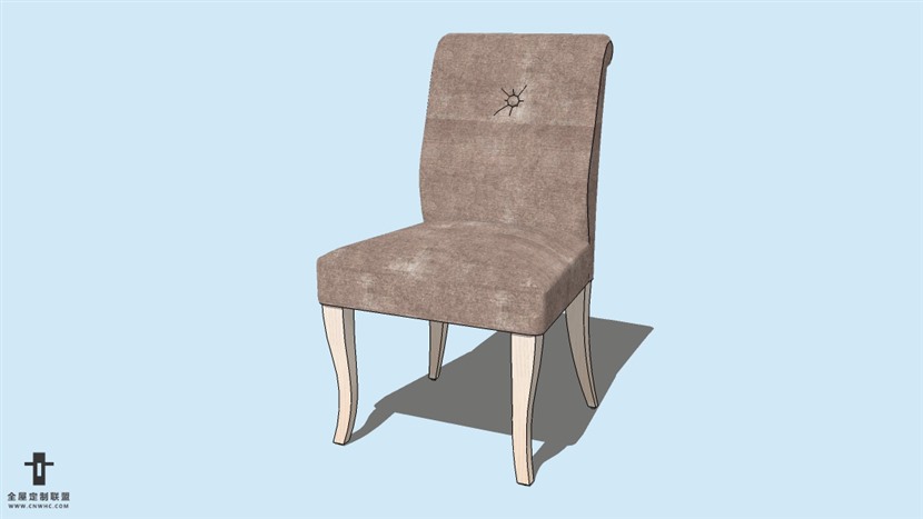 SketchUp精品无扶手椅子模型草图大师椅子模型下载-Chair-076SKP模型