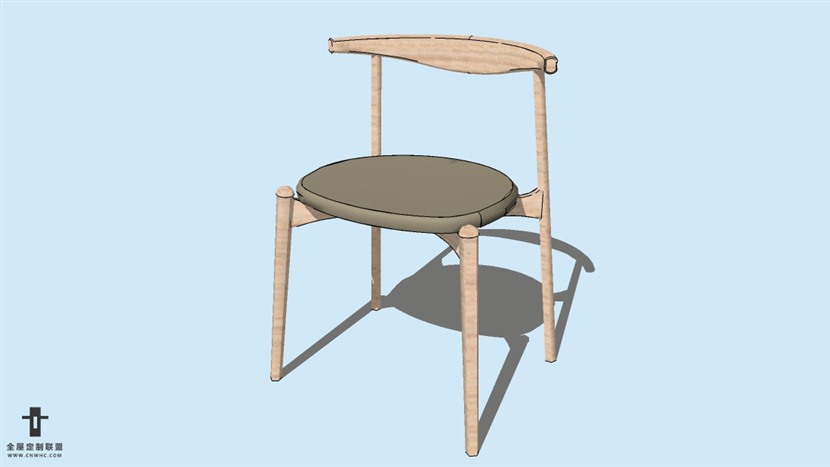 SketchUp精品无扶手椅子模型草图大师椅子模型下载-Chair-083