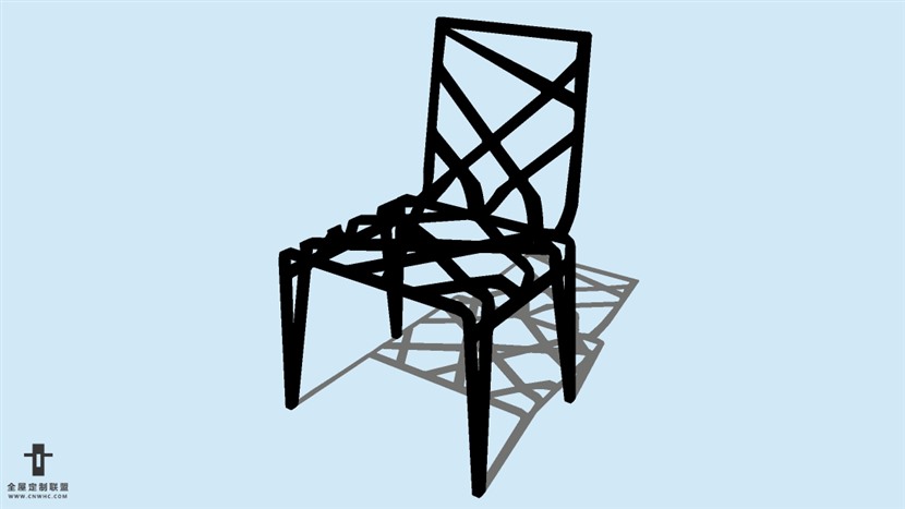 SketchUp精品无扶手椅子模型草图大师椅子模型下载-Chair-095SKP模型