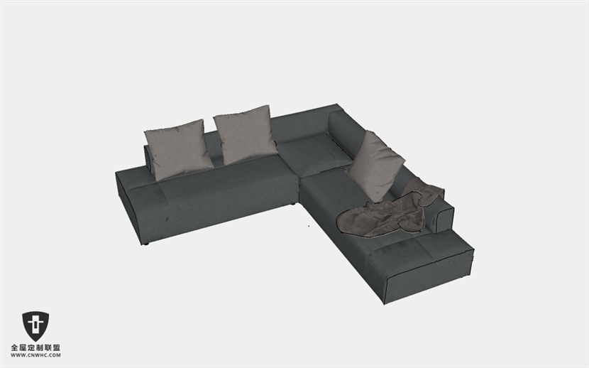 家具组合沙发SketchUp模型库草图大师模型下载Sofa-005