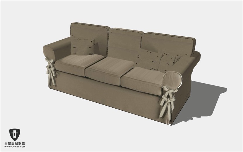 家具单人沙发SketchUp模型库草图大师模型下载Sofa-008