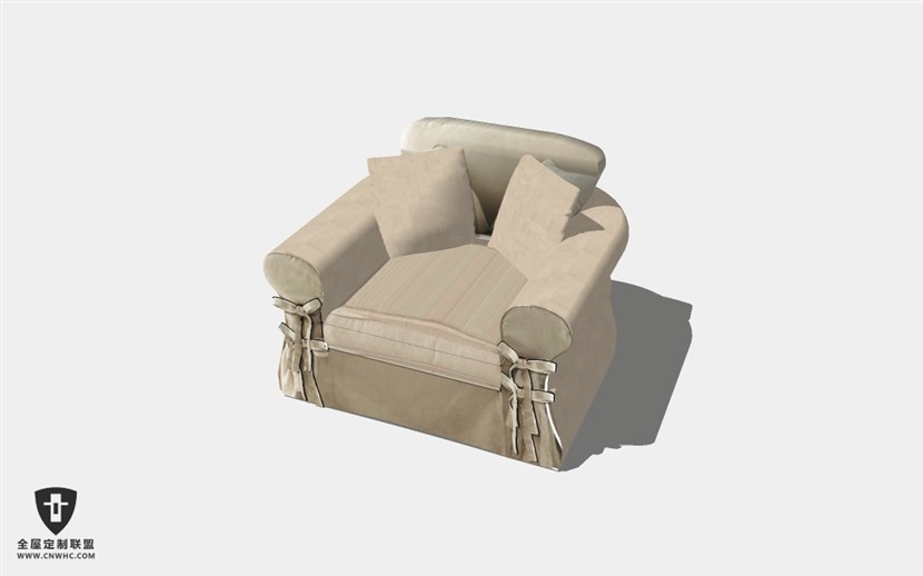 家具多人沙发SketchUp模型库草图大师模型下载Sofa-010