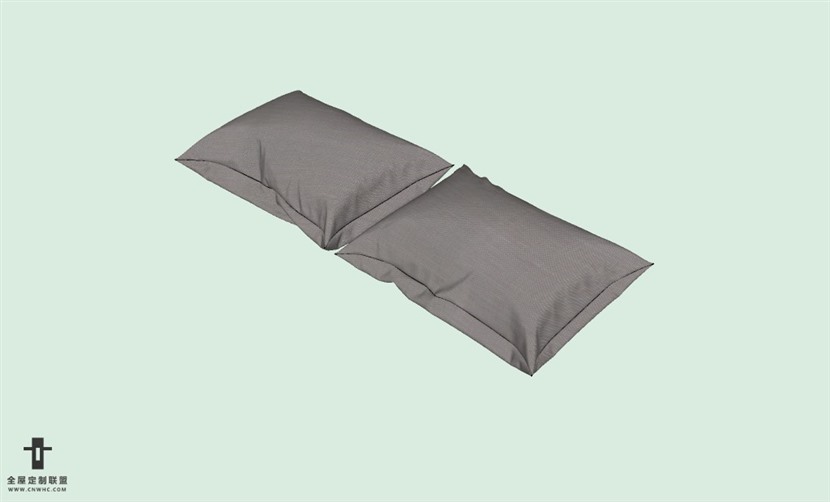 SketchUp草图大师精品布艺抱枕模型下载-pillows-430SKP模型