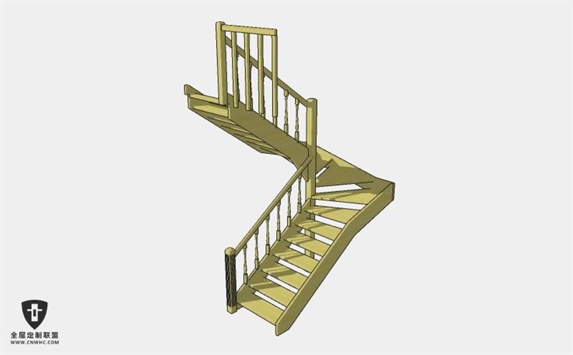 旋转楼梯SketchUp模型库草图大师模型下载037