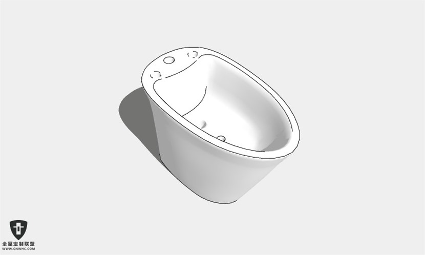 浴室卫浴洁具水池洗手池SketchUp模型库草图大师模型下载037
