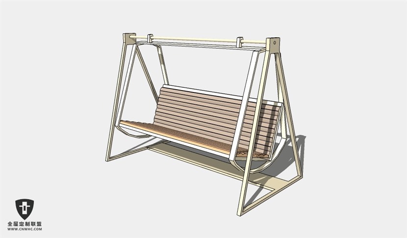 室外家具吊床秋千SketchUp模型库草图大师模型下载025