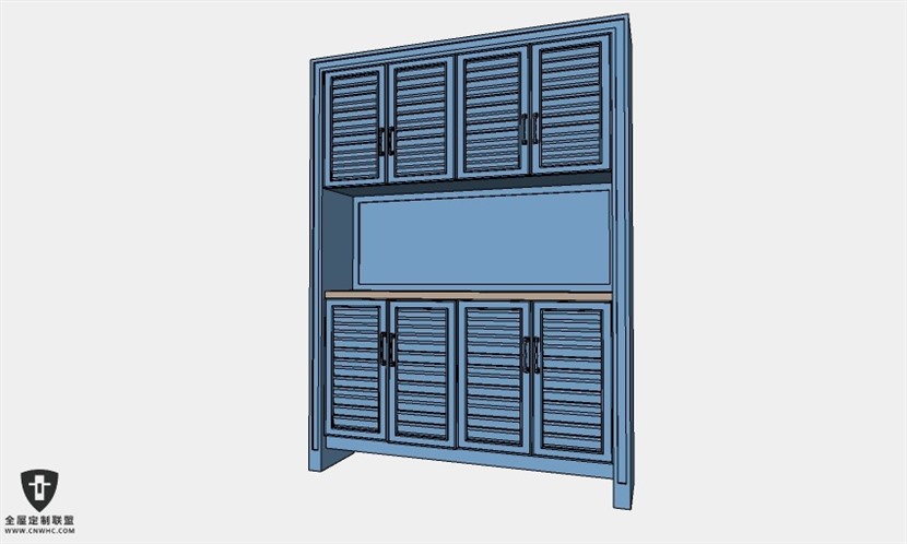 地中海风格家具柜子玄关储物柜SketchUp模型库草图大师模型025