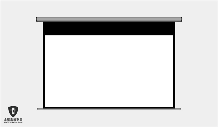 家用电器投影仪投影幕SketchUp模型库草图大师模型017
