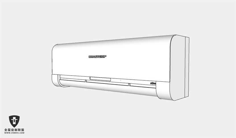 家用电器LG挂式空调SketchUp模型库草图大师模型009