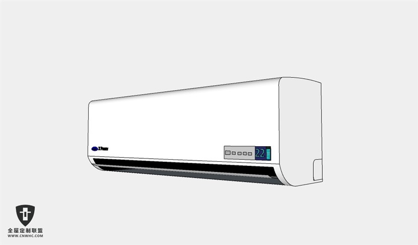 家用电器LG挂式空调SketchUp模型库草图大师模型011