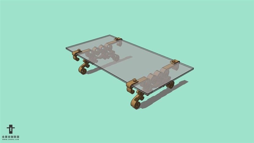 SketchUp草图大师精品欧式茶几模型下载-090SKP模型