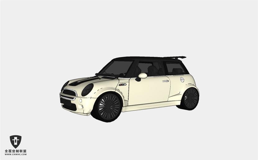 宝马迷你汽车mini cooper s-轿车SketchUp模型库草图大师模型下载