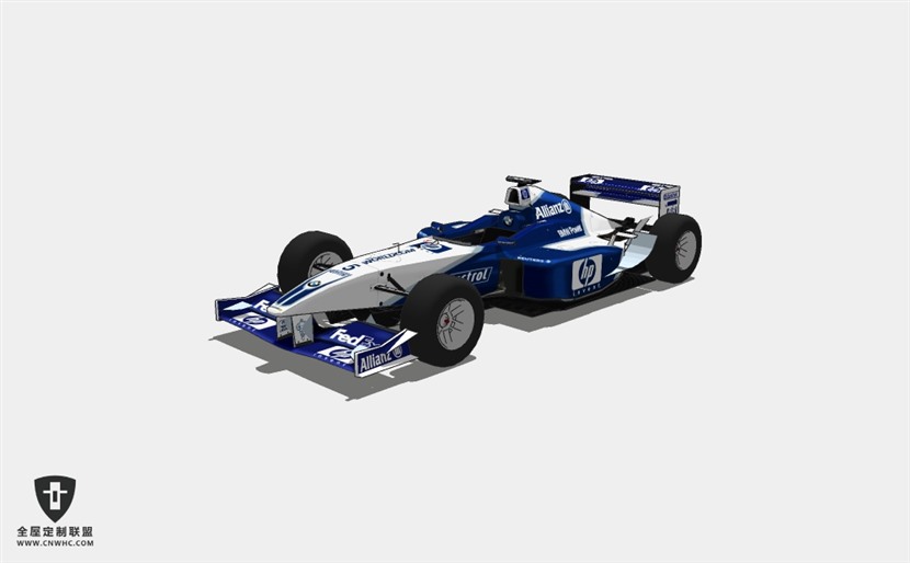 宝马F1方程式赛车BMW F1 Sauber SketchUp模型库草图大师模型下载