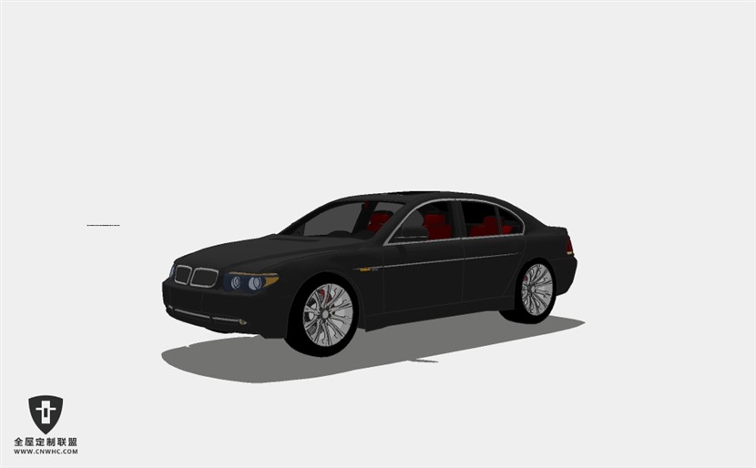 宝马小轿车汽车BMW M 7SketchUp模型库草图大师模型下载