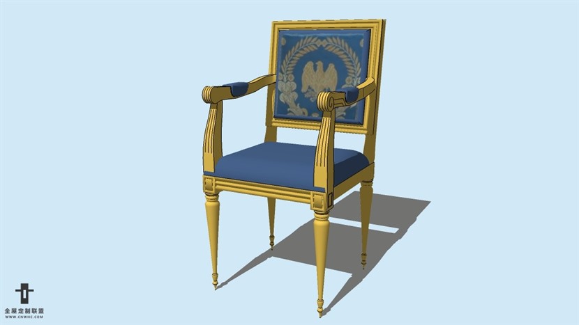 SketchUp草图大师精品欧式椅子模型下载-ArmChair-104SKP模型