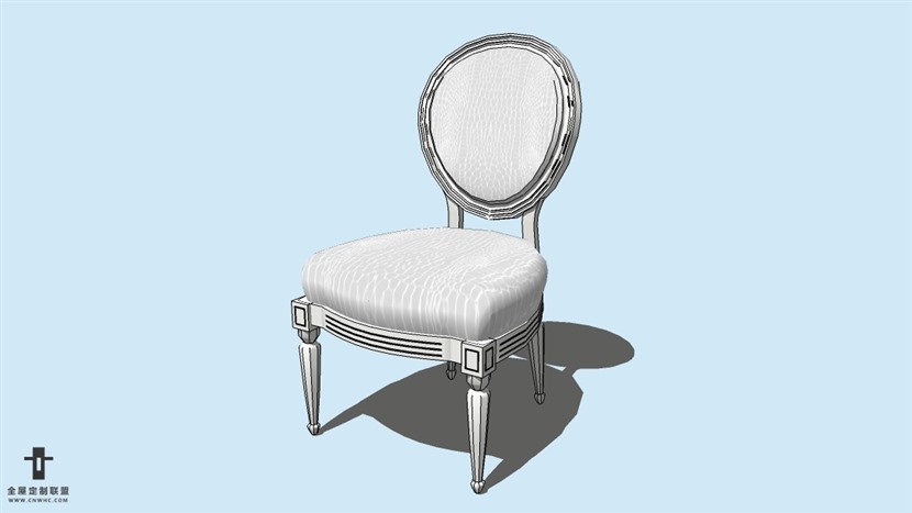 SketchUp草图大师精品欧式椅子模型下载-Chair-003SKP模型