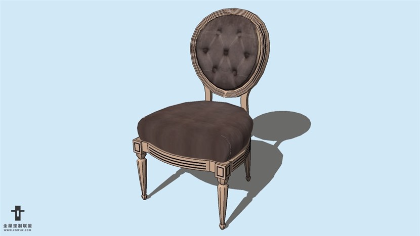 SketchUp草图大师精品欧式椅子模型下载-Chair-004SKP模型