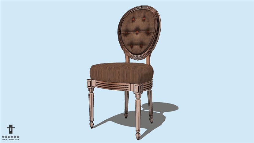 SketchUp草图大师精品欧式椅子模型下载-Chair-005SKP模型