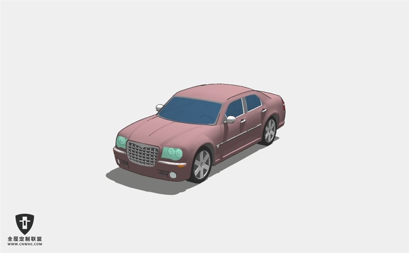 克莱斯勒汽车Chrysler 300C Onthe Road轿车SketchUp模型库草图大师模型下载