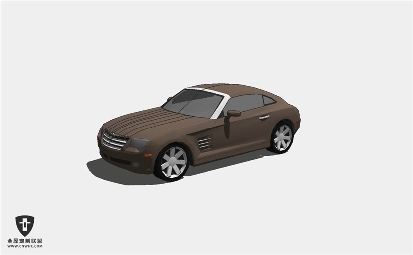 克莱斯勒汽车Chrysler Crossfire跑车超跑轿车SketchUp模型库草图大师模型下载