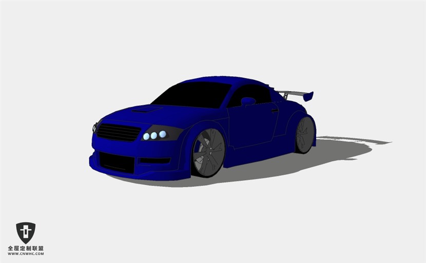 奥迪轿车汽车Tuned Audi TT quattro 2.0 SketchUp模型库草图大师模型下载