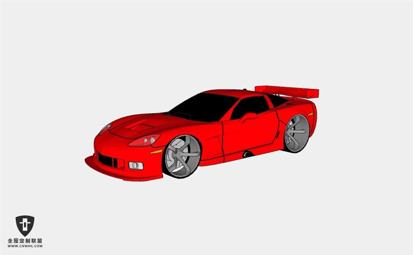 通用雪佛兰汽车Tuned Chevrolet Corvette超跑赛车SketchUp模型库草图大师模型下载