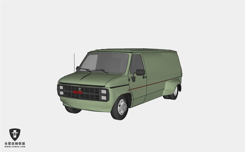 汽车Van 11面包车SketchUp模型库草图大师模型下载