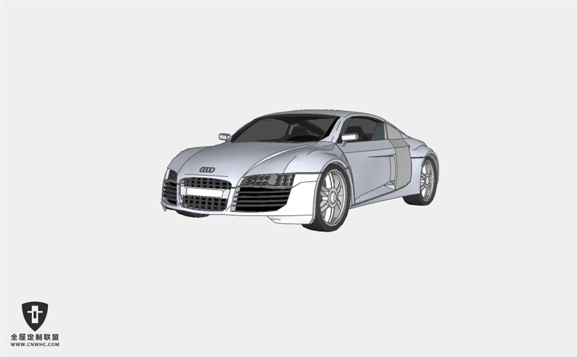 奥迪轿车汽车跑车赛车audi-automobile SketchUp模型库草图大师模型下载