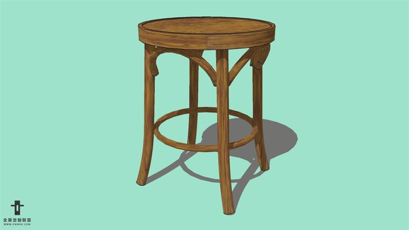 SketchUp精品吧台椅模型草图大师吧台椅子模型下载-Bar Stool-023SKP模型