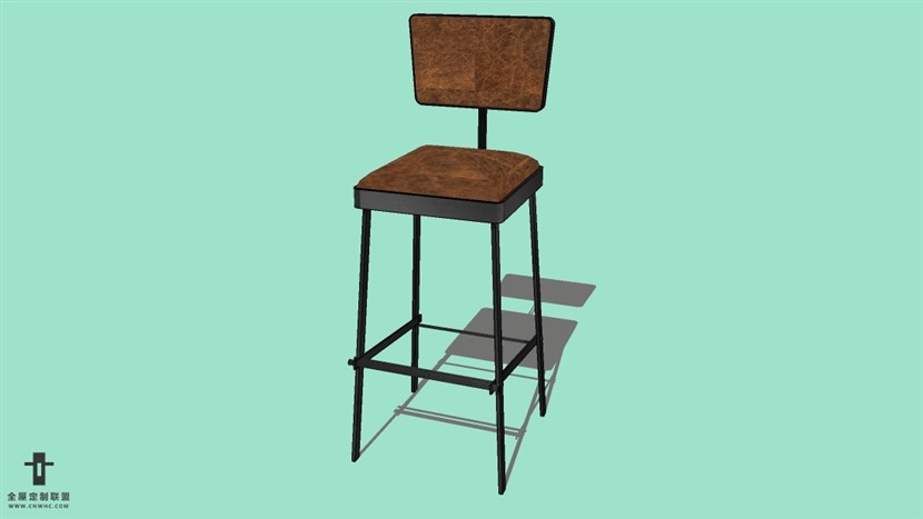 SketchUp精品吧台椅模型草图大师吧台椅子模型下载-Bar Stool-030SKP模型