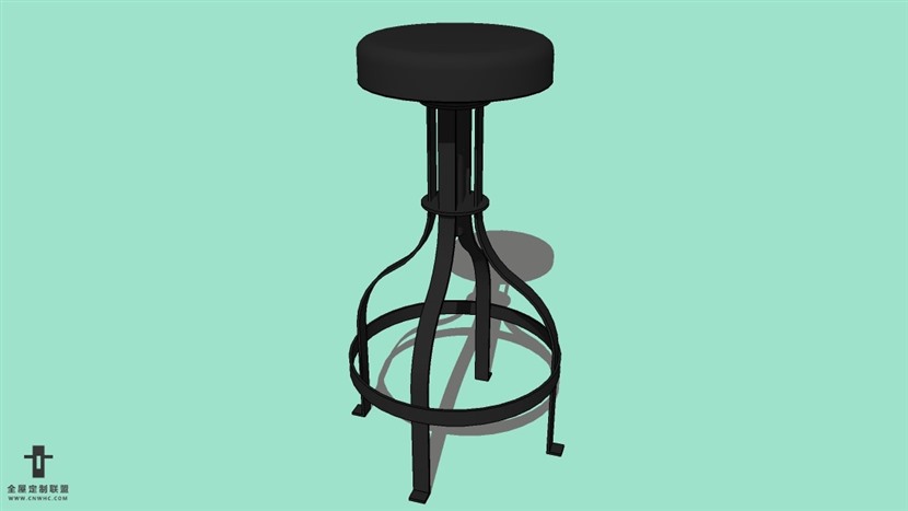 SketchUp精品吧台椅模型草图大师吧台椅子模型下载-Bar Stool-031SKP模型