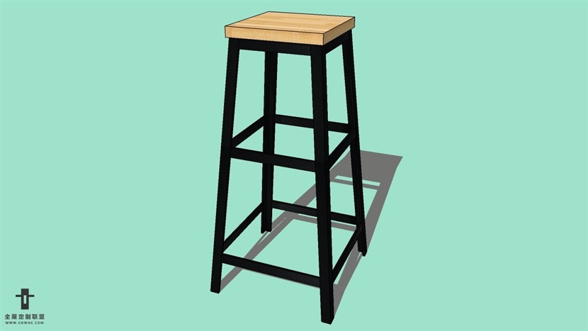 SketchUp精品吧台椅模型草图大师吧台椅子模型下载-Bar Stool-033SKP模型