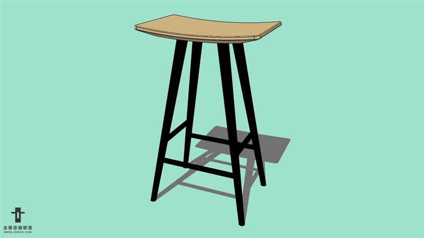 SketchUp精品吧台椅模型草图大师吧台椅子模型下载-Bar Stool-043SKP模型