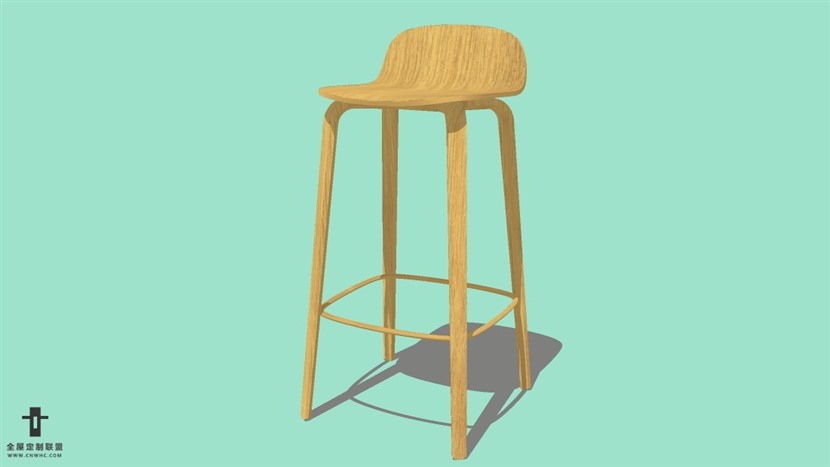 SketchUp精品吧台椅模型草图大师吧台椅子模型下载-Bar Stool-045SKP模型