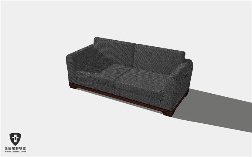 家具双人沙发SketchUp模型库草图大师模型下载Sofa-030