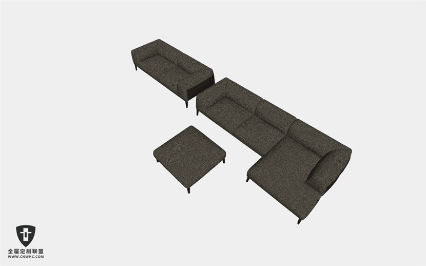 家具组合沙发SketchUp模型库草图大师模型下载Sofa-035