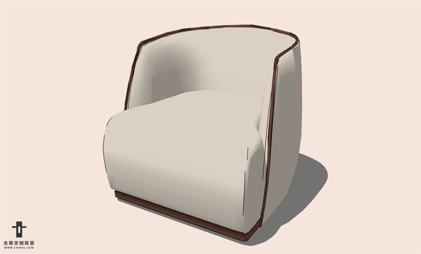 SketchUp草图大师单人沙发SU模型下载-Sofa-085SKP模型