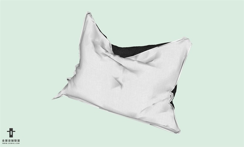 SketchUp草图大师精品布艺抱枕模型下载-pillows-438SKP模型