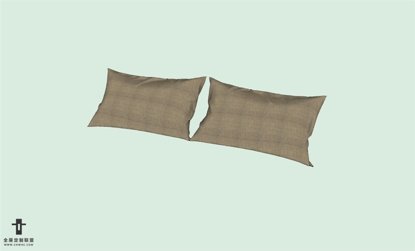 SketchUp草图大师精品布艺抱枕模型下载-pillows-444SKP模型