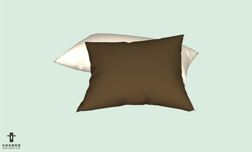 SketchUp草图大师精品布艺抱枕模型下载-pillows-447SKP模型