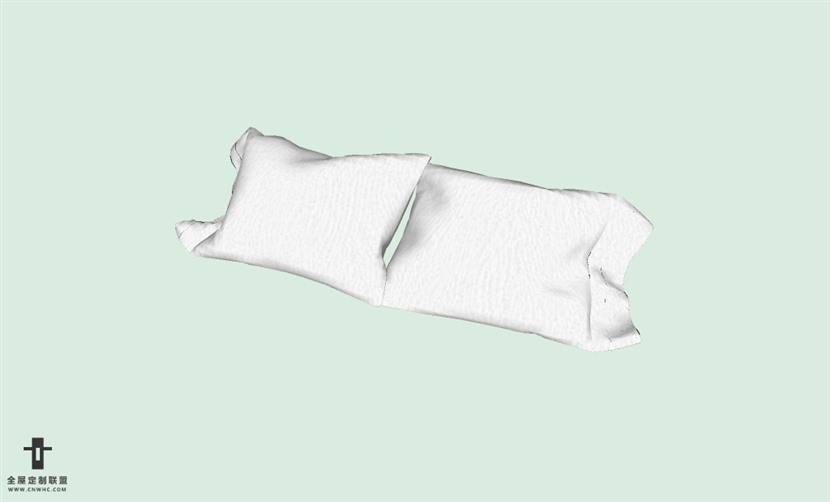 SketchUp草图大师精品布艺抱枕模型下载-pillows-457SKP模型