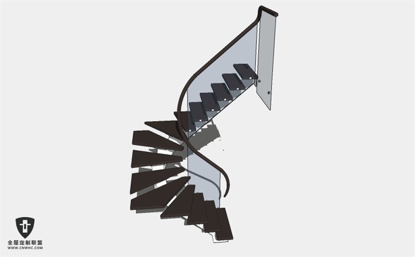 旋转楼梯SketchUp模型库草图大师模型下载043