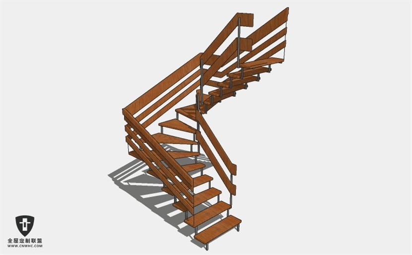 旋转楼梯SketchUp模型库草图大师模型下载045