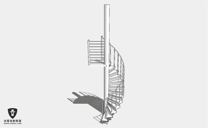 旋转楼梯SketchUp模型库草图大师模型下载048