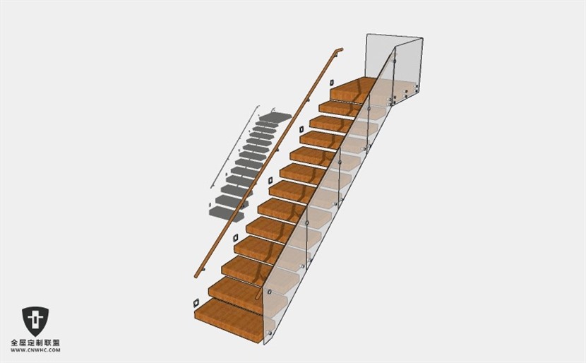 旋转楼梯SketchUp模型库草图大师模型下载053