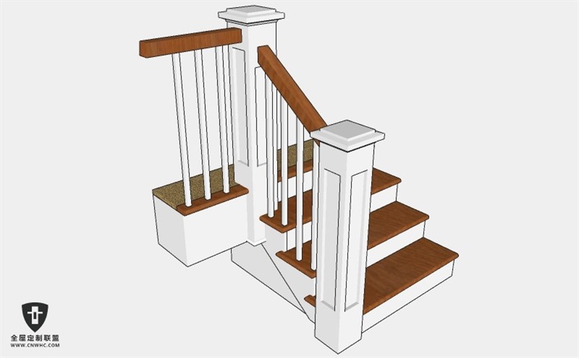 旋转楼梯SketchUp模型库草图大师模型下载056