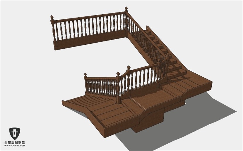 旋转楼梯SketchUp模型库草图大师模型下载065