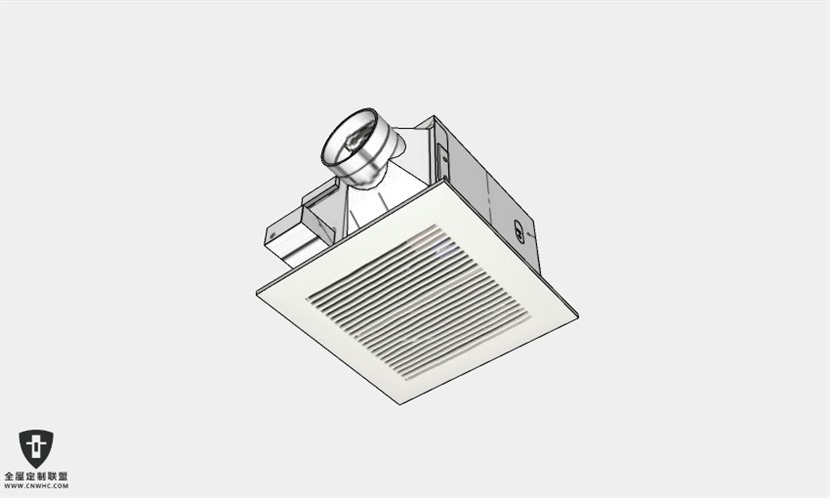 浴室卫浴电器排风扇换气扇SketchUp模型库草图大师模型下载069